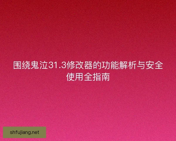 围绕鬼泣31.3修改器的功能解析与安全使用全指南